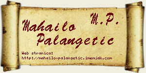 Mahailo Palangetić vizit kartica